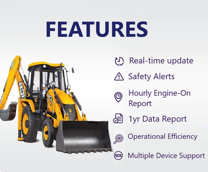 Backhoe Loader Tracker™ | Engine On/off Report